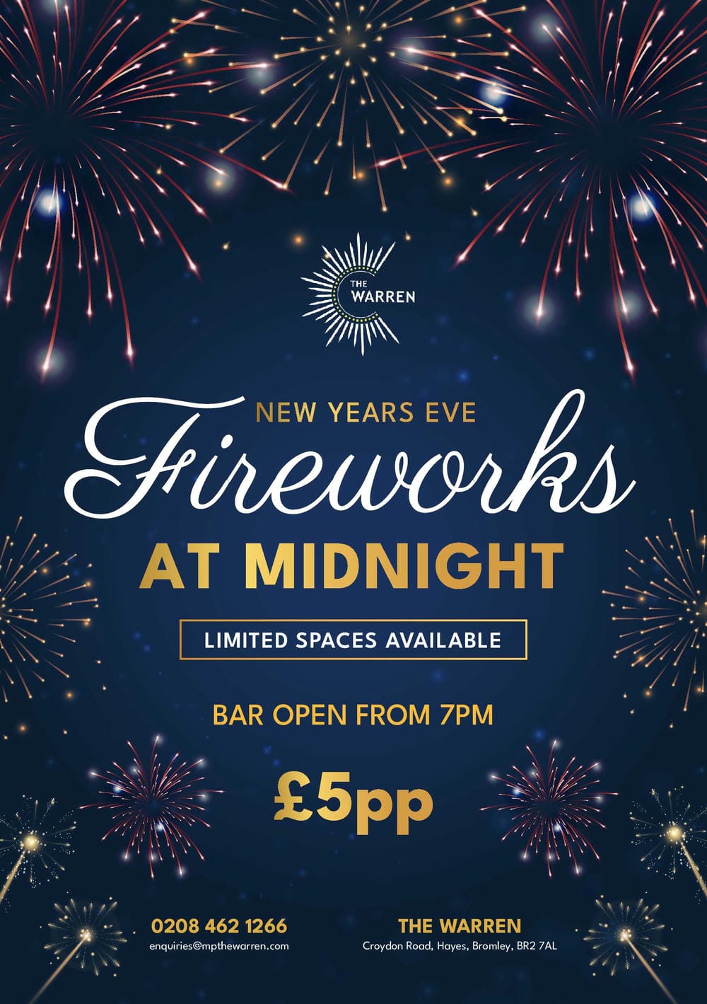 Fireworks at midnight ultimate christmas party